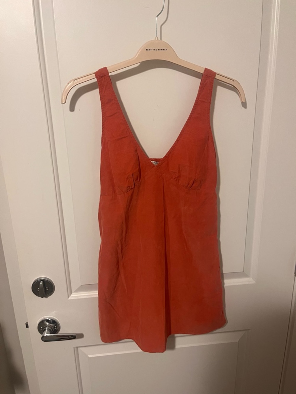 American Eagle Outfitters Rust Orange Slip Dress